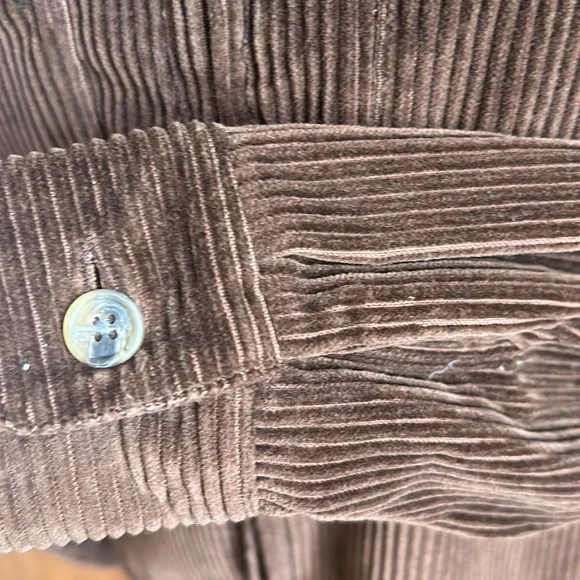 Y2K Brown Corduroy Jacket Shacket XS - Picture 5 of 7